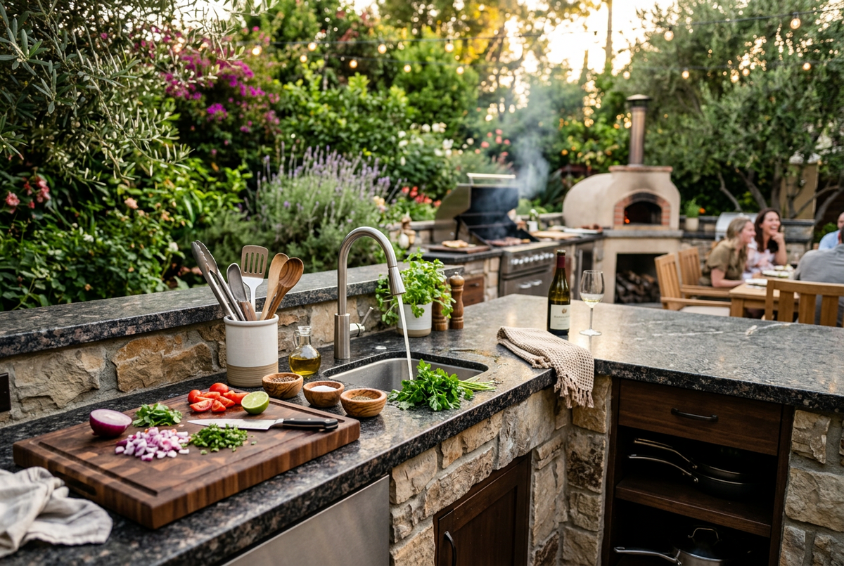 Outdoor Prep Countertop — Design Sample